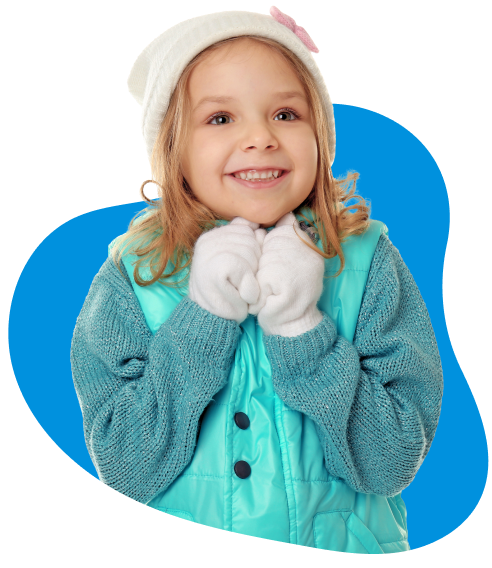 Niña en unicornio inflable