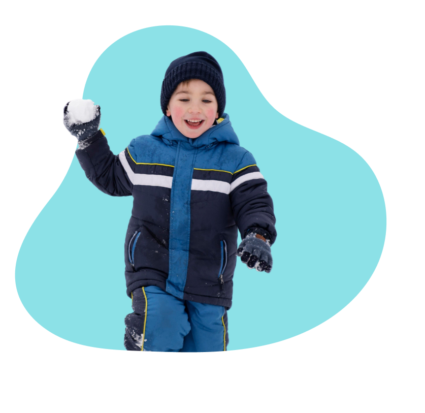 Niña con flotador de flamenco